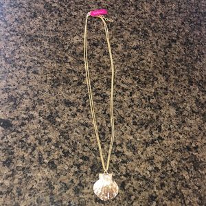 Lilly Pulitzer Long Gold Shell Necklace